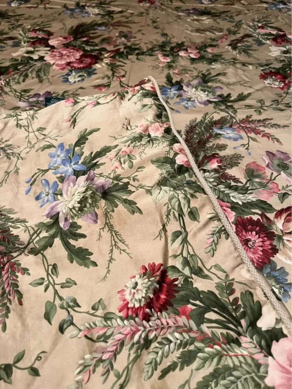 Vintage RARE Ralph Lauren ADRIANA Floral Full/Queen Comforter ONLY
